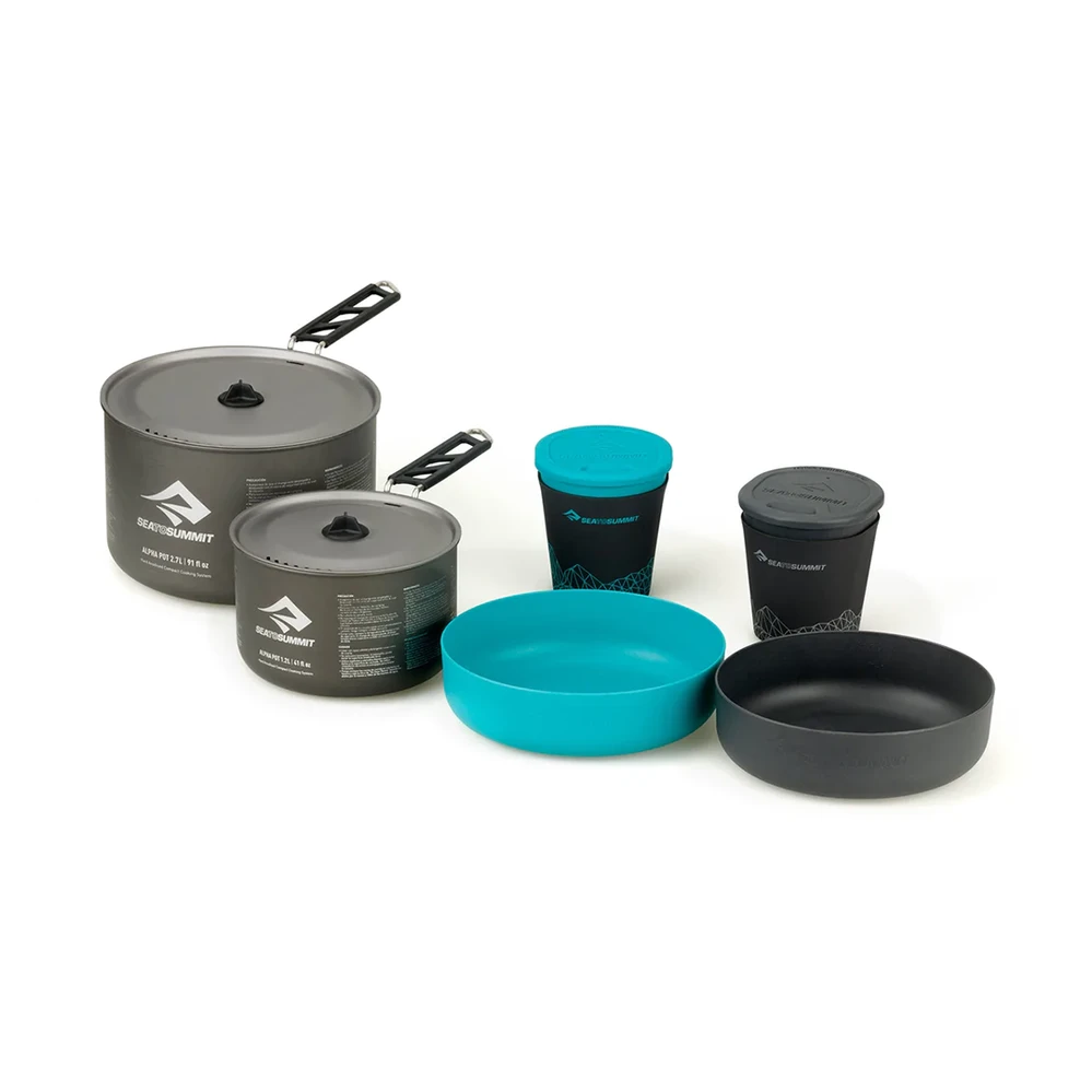Sea To Summit Alpha 2 Pot Cook Set 2.2 3 Sea To Summit Alpha 2 Pot Cook Set 2.2