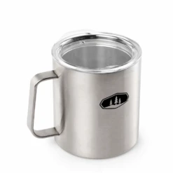 GSI Glacier Camp Cup 440ml -Outdoor Equipment Store F5506325 GSI Glacier Camp Cup 440ml brushed SS