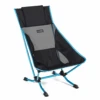 Helinox Beach Chair Black With Cyan Blue Frame -Outdoor Equipment Store HX12651R2 Beach Chair Black with Cyan Blue Frame