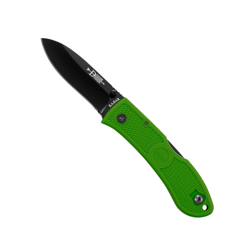 Ka-Bar Dozier Folding Hunter Plain Blade Kelly Green 3 Ka-Bar Dozier Folding Hunter Plain Blade Kelly Green