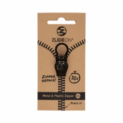 ZlideOn Metal &amp; Plastic Zipper#XXL(black)