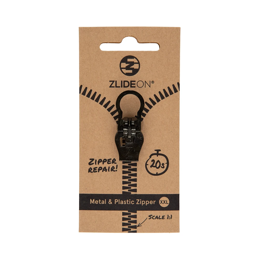 ZlideOn Metal & Plastic Zipper#XXL(black) 3 ZlideOn Metal & Plastic Zipper#XXL(black)