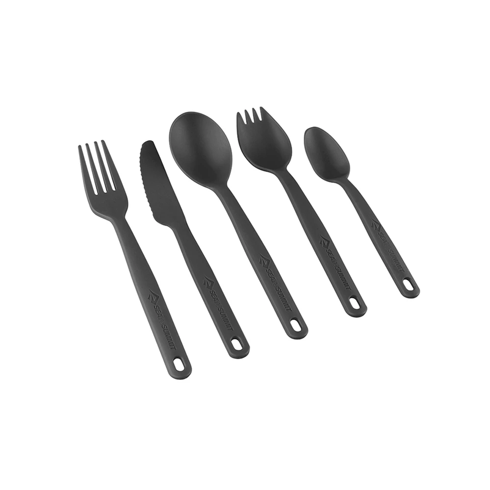 Sea To Summit Camp Cutlery (Separate Pieces) - Charcoal 3 Sea To Summit Camp Cutlery (Separate Pieces) - Charcoal